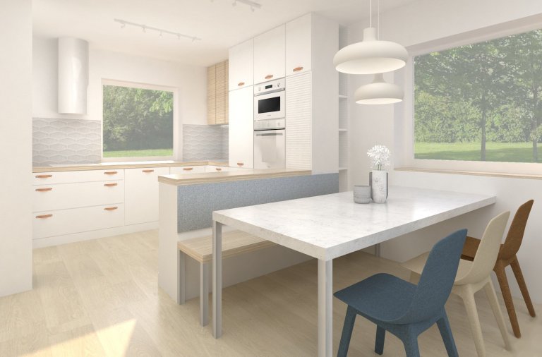 Uprostřed Vysočiny právě roste dům pro rodinu se třemi malými dětmi. Majitelé nás oslovili ještě před výstavbou, takže jsme mohli provádět drobné úpravy v&nbsp…