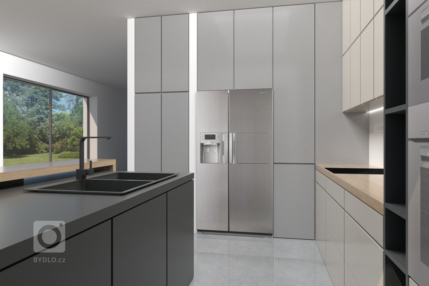 Kuchyni v&nbsp;právě dokončované novostavbě rodinného domu v&nbsp;Bavorovicích si majitelé přáli navrhnout velice minimalisticky a zároveň se chtěli vyhnout…
