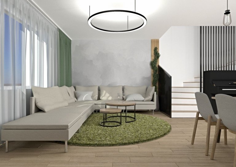 Mladý pár si zakoupil dům v&nbsp;developerském projektu nedaleko Brna, přičemž si majitelé původně s&nbsp;návrhem obývacího pokoje a jídelny chtěli poradit…