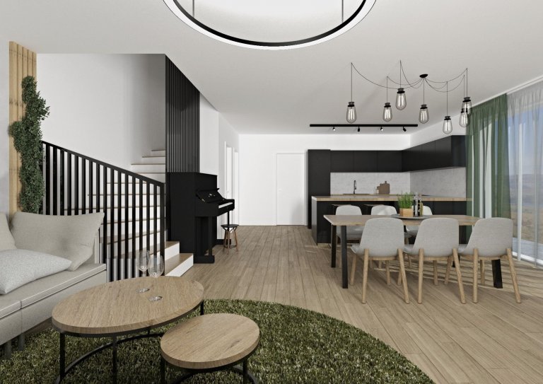 Mladý pár si zakoupil dům v&nbsp;developerském projektu nedaleko Brna, přičemž si majitelé původně s&nbsp;návrhem obývacího pokoje a jídelny chtěli poradit…