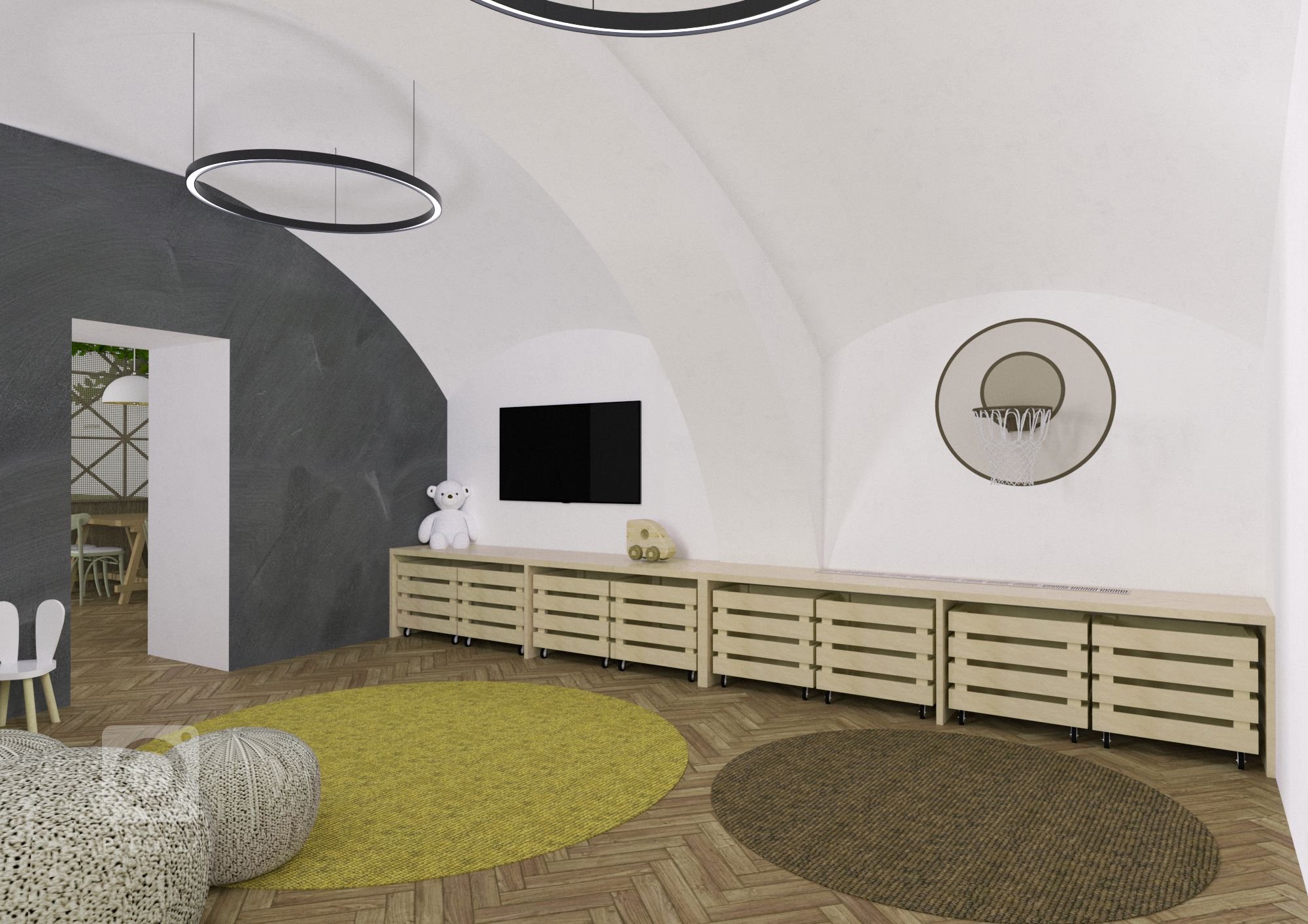 Rekonstrukce&nbsp;interiéru restaurace a kulturního domu v&nbsp;Dolním Dvořišti se nese v&nbsp;duchu klasické venkovské hospody. První podlaží slouží jako…