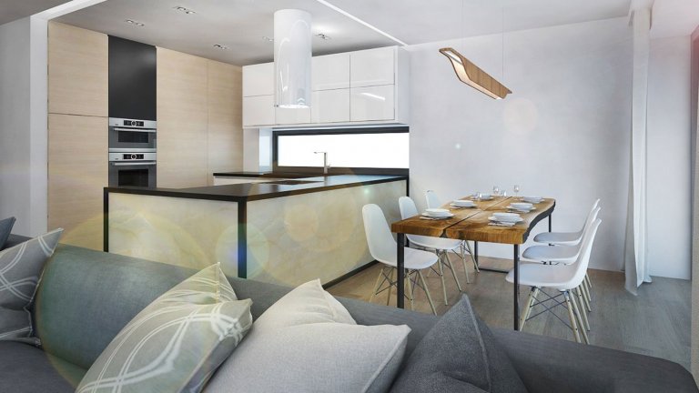 Obývací pokoj s onyxem