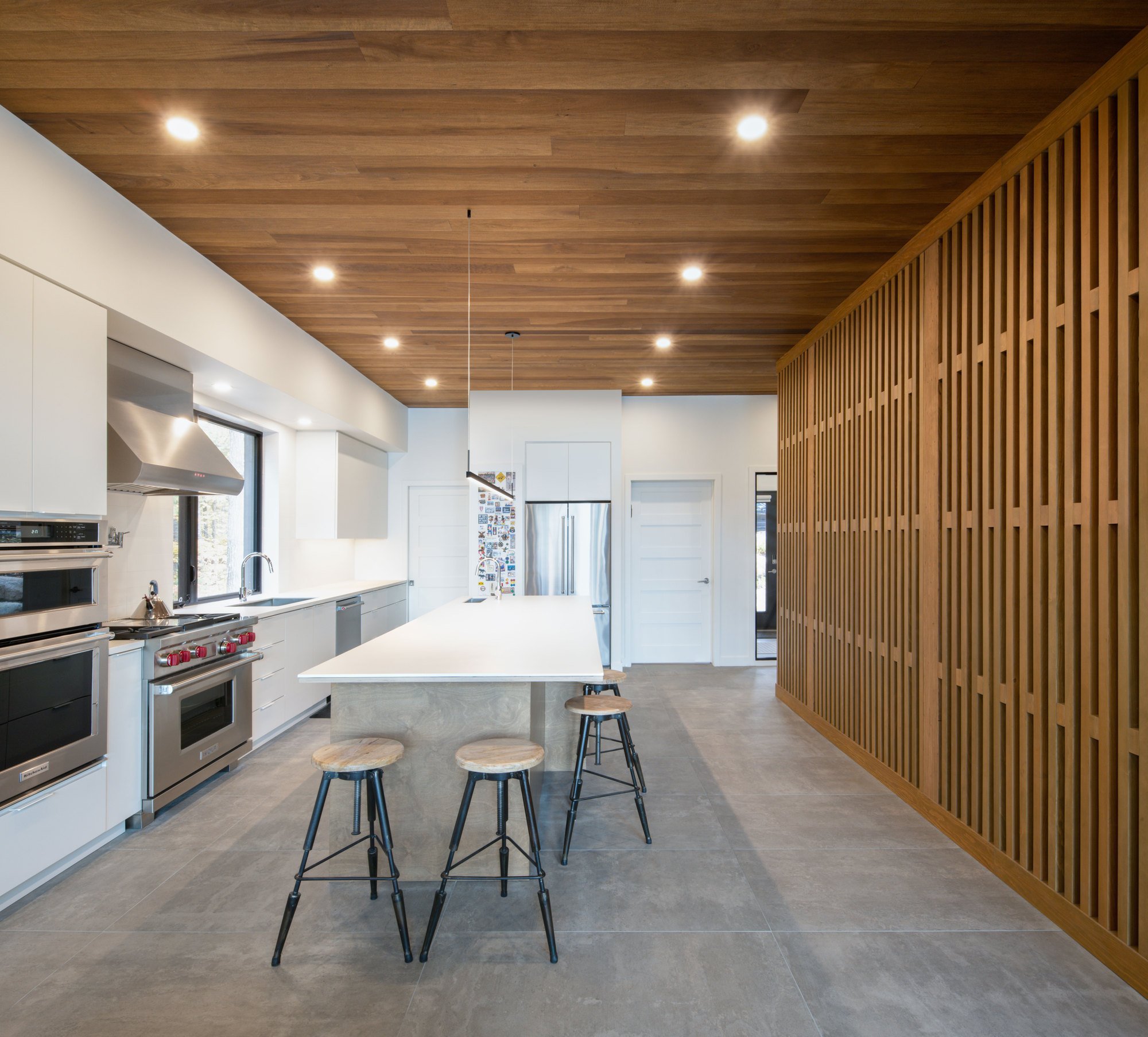 Dům složený z pěti prefabrikovaných modulů