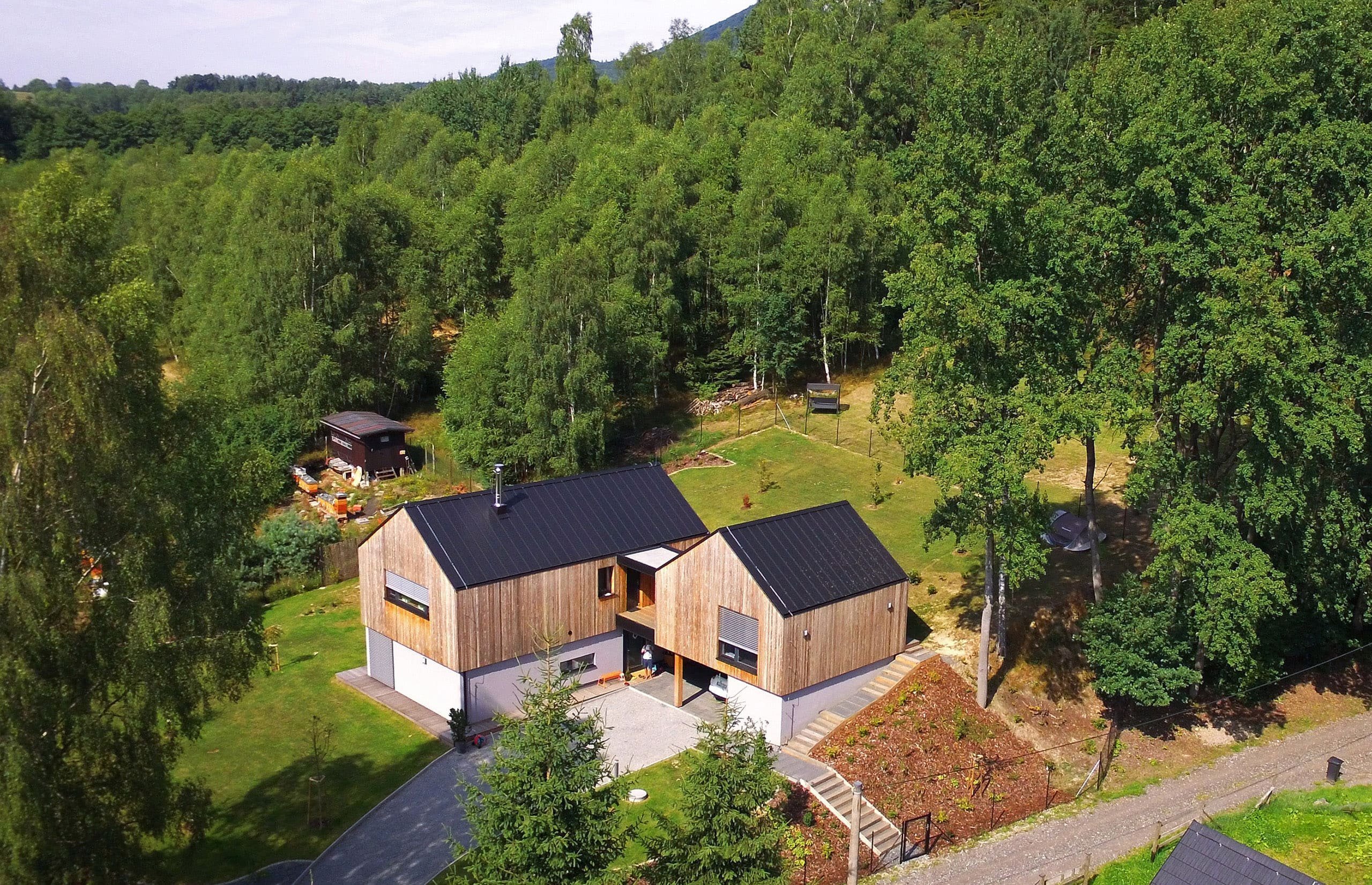 Dva domky v Lužických horách