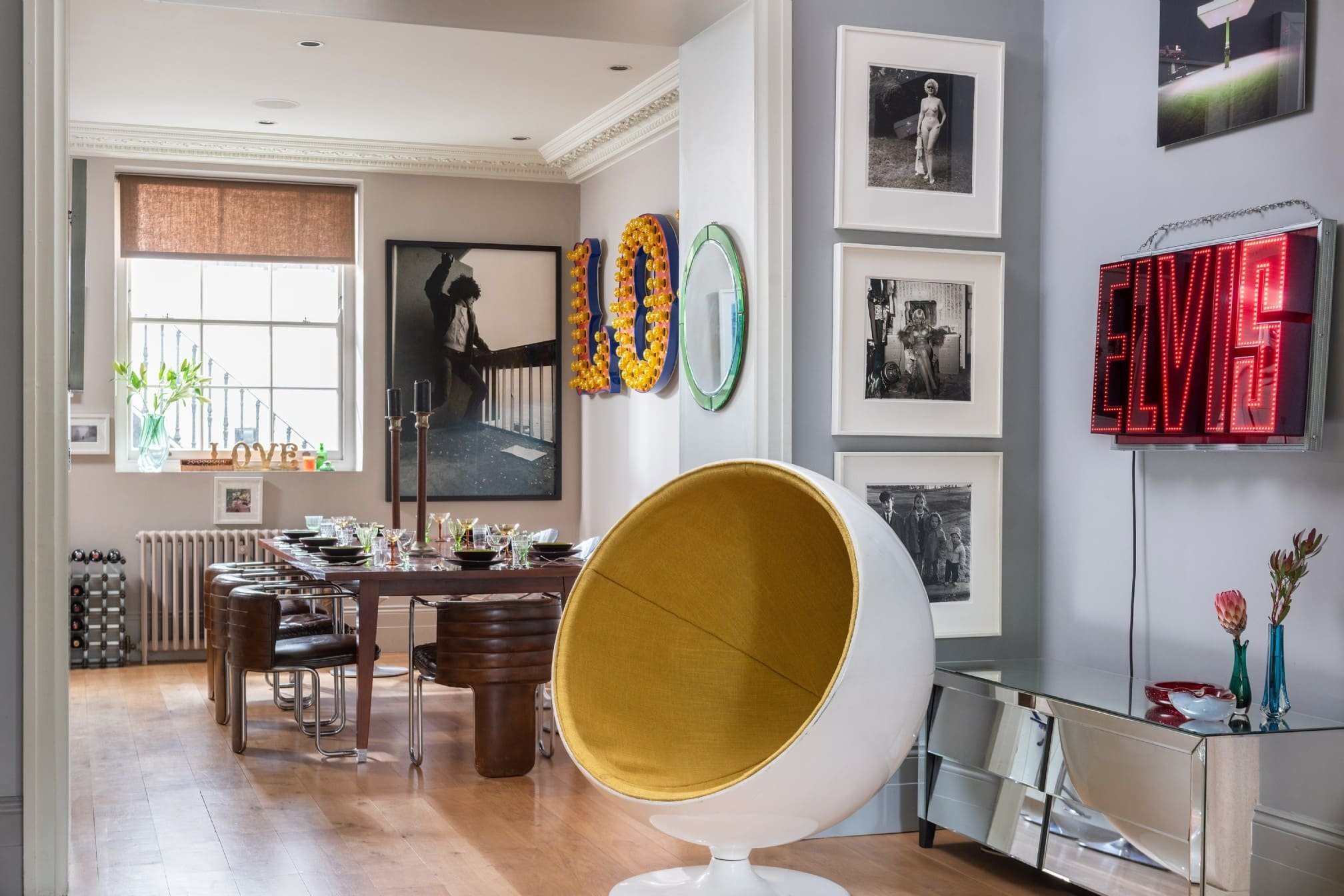 Eklektický interiér v Londýně