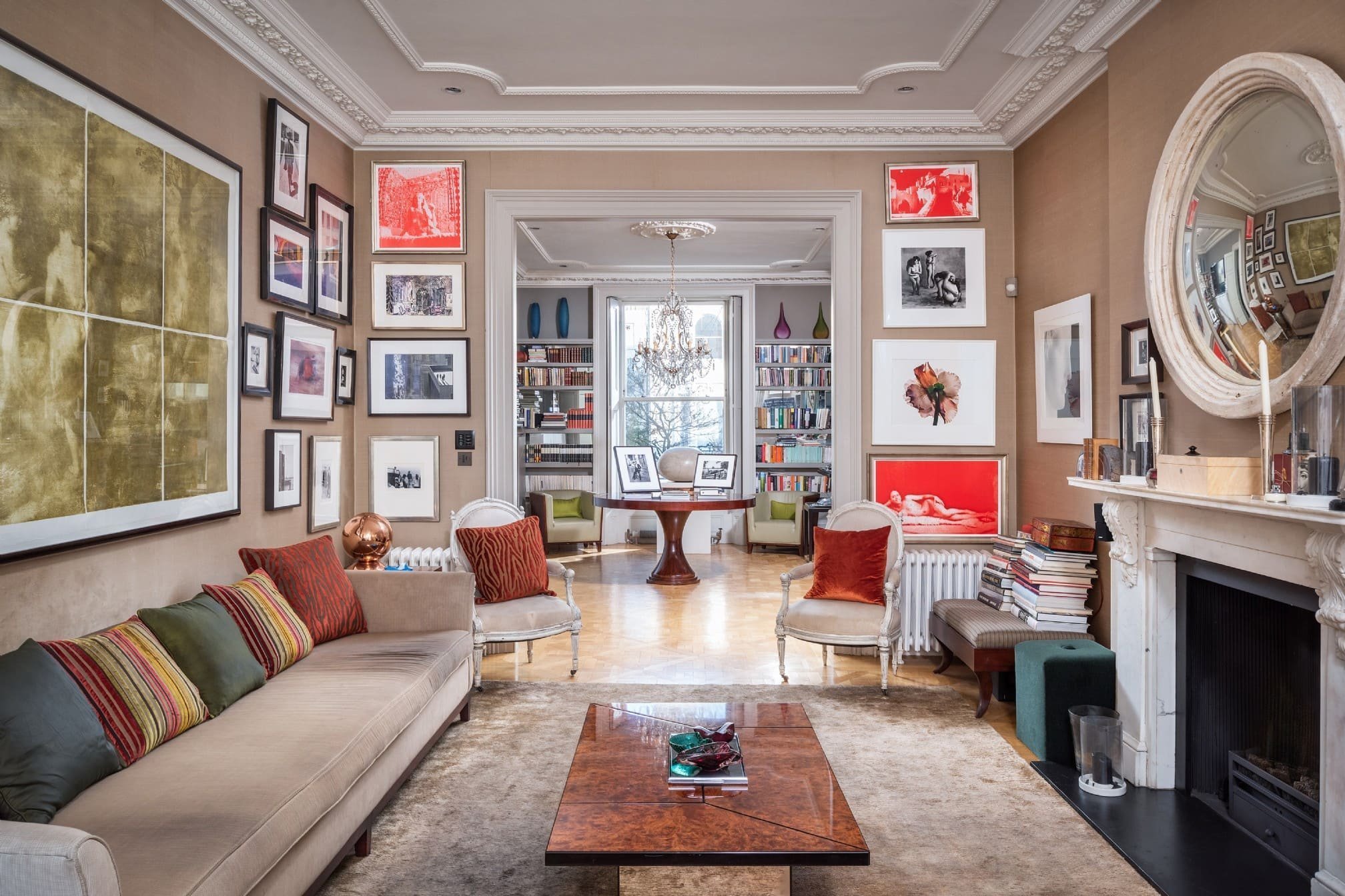 Eklektický interiér v Londýně