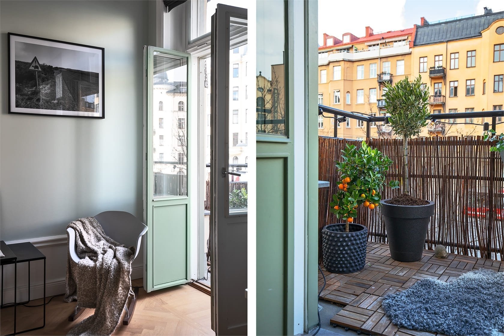 Elegantní byt v šedých odstínech ve Stockholmu