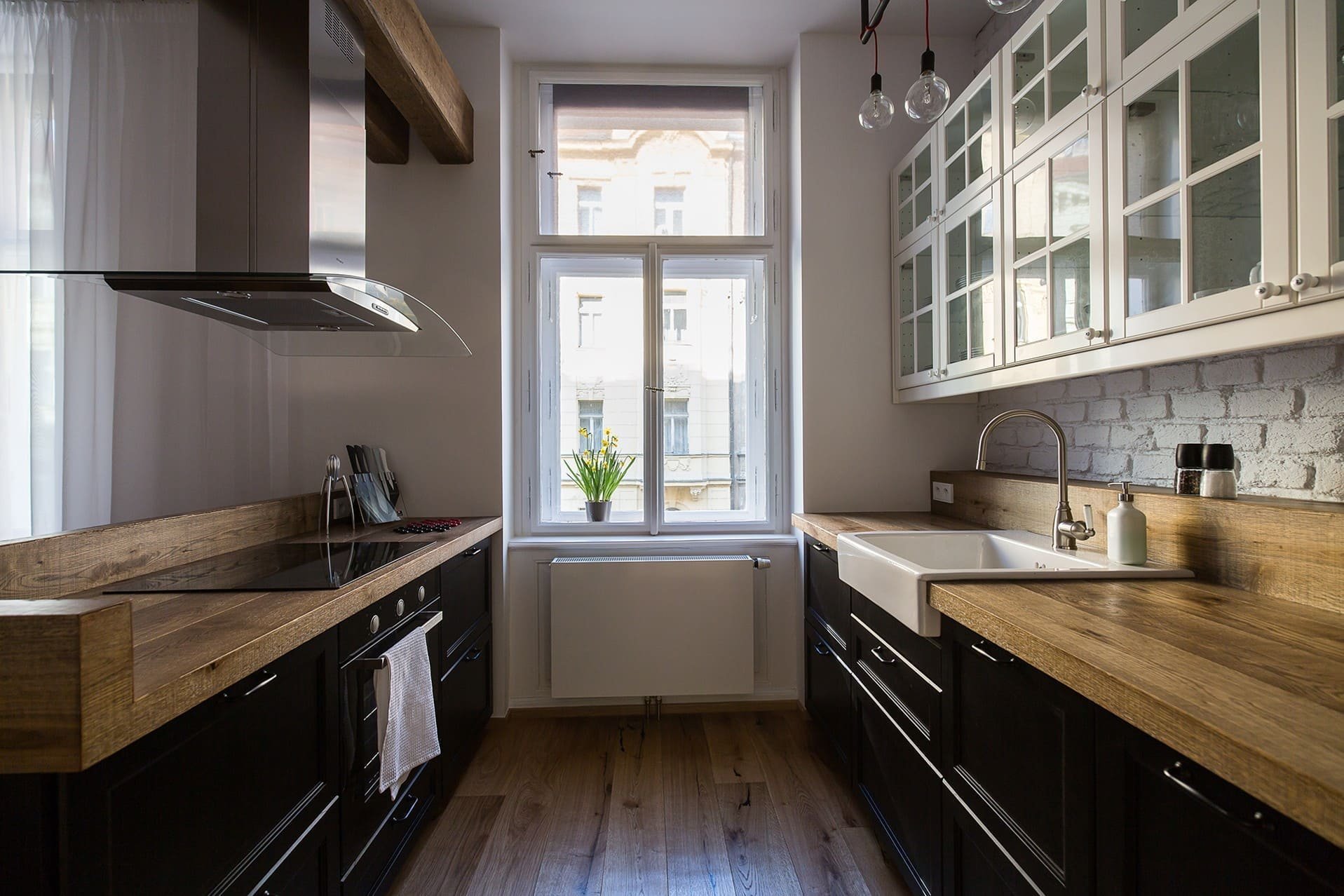 Industriální styl spolu s původními prvky interiéru