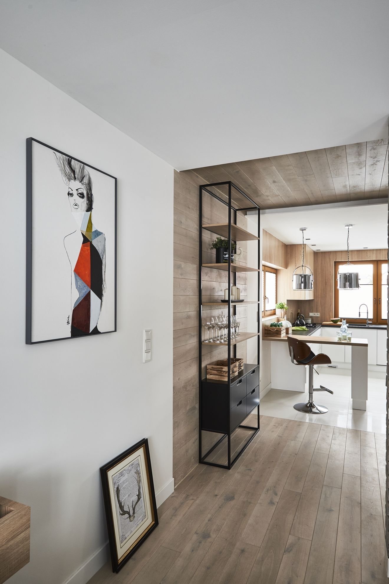 Interiér v rustikálním skandinávském stylu