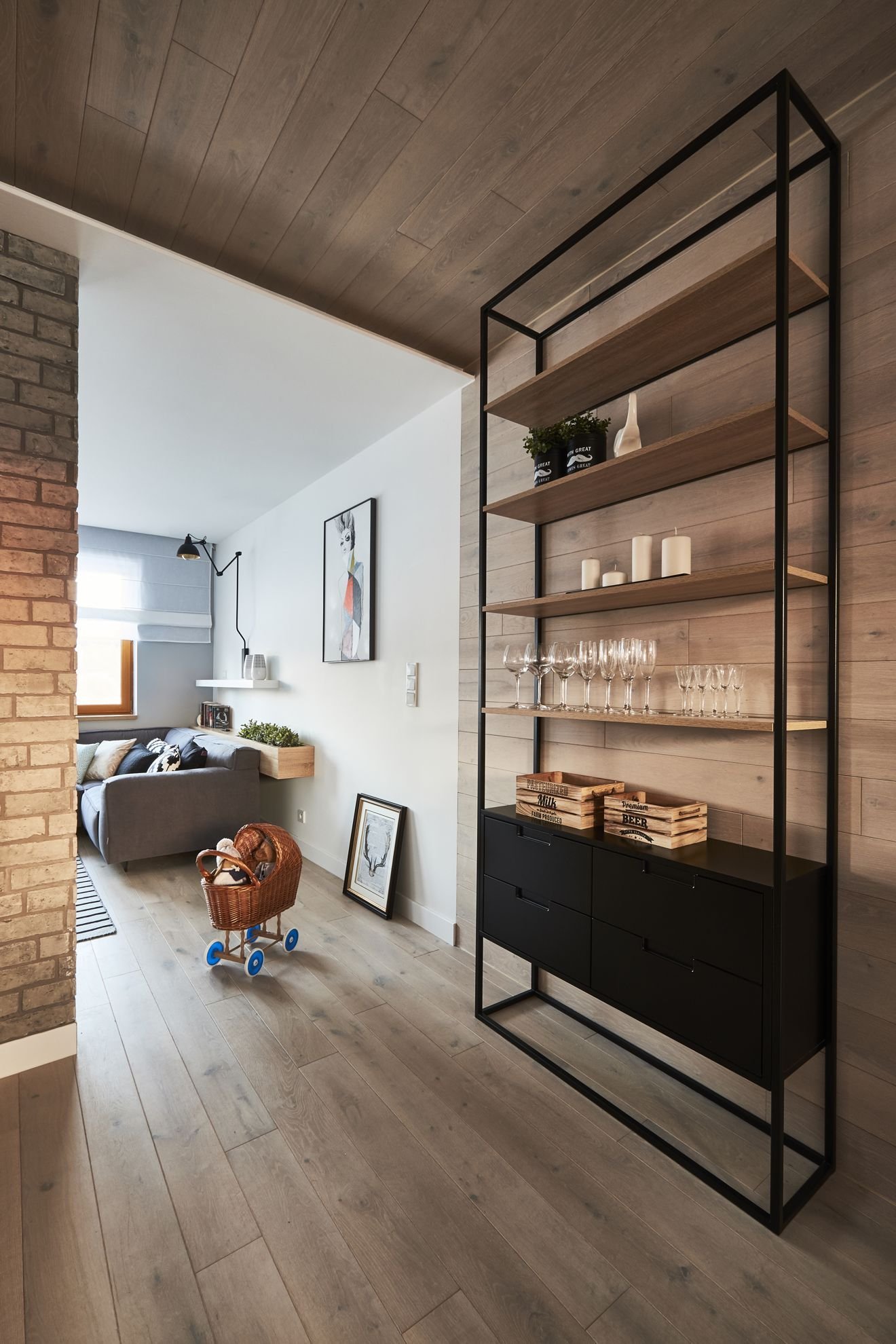 Interiér v rustikálním skandinávském stylu