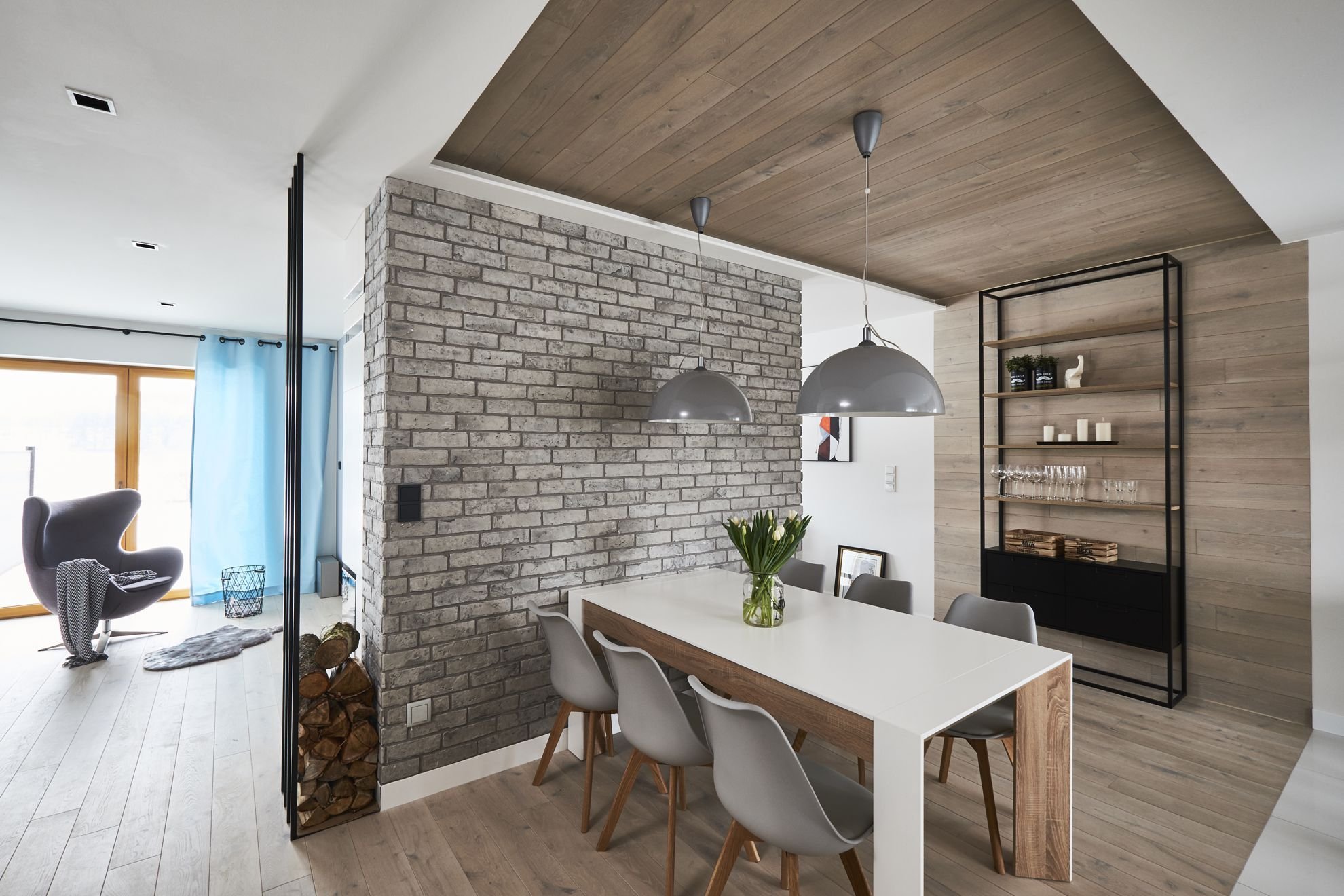 Interiér v rustikálním skandinávském stylu