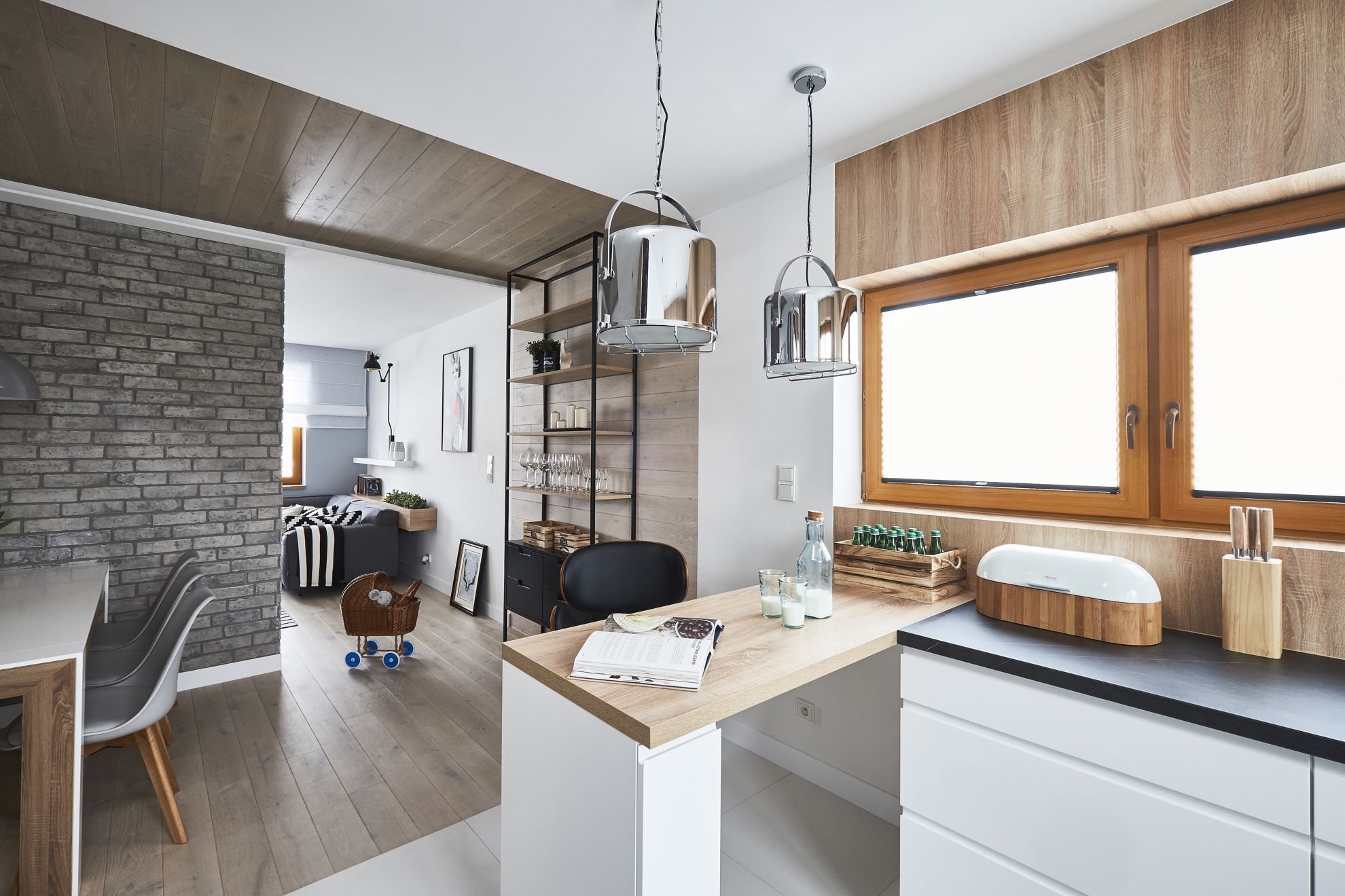 Interiér v rustikálním skandinávském stylu