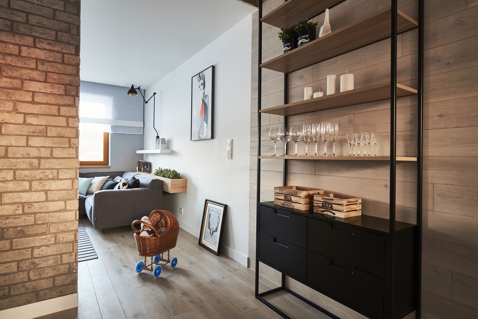 Interiér v rustikálním skandinávském stylu