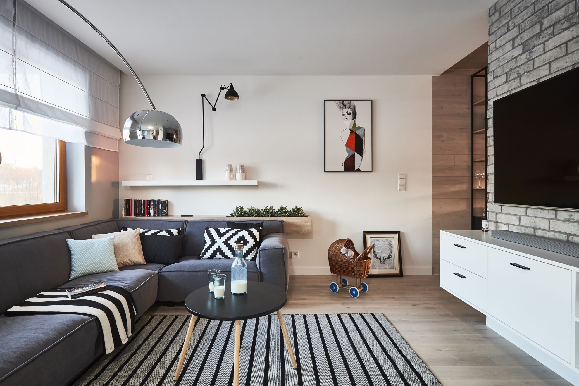 Interiér v rustikálním skandinávském stylu