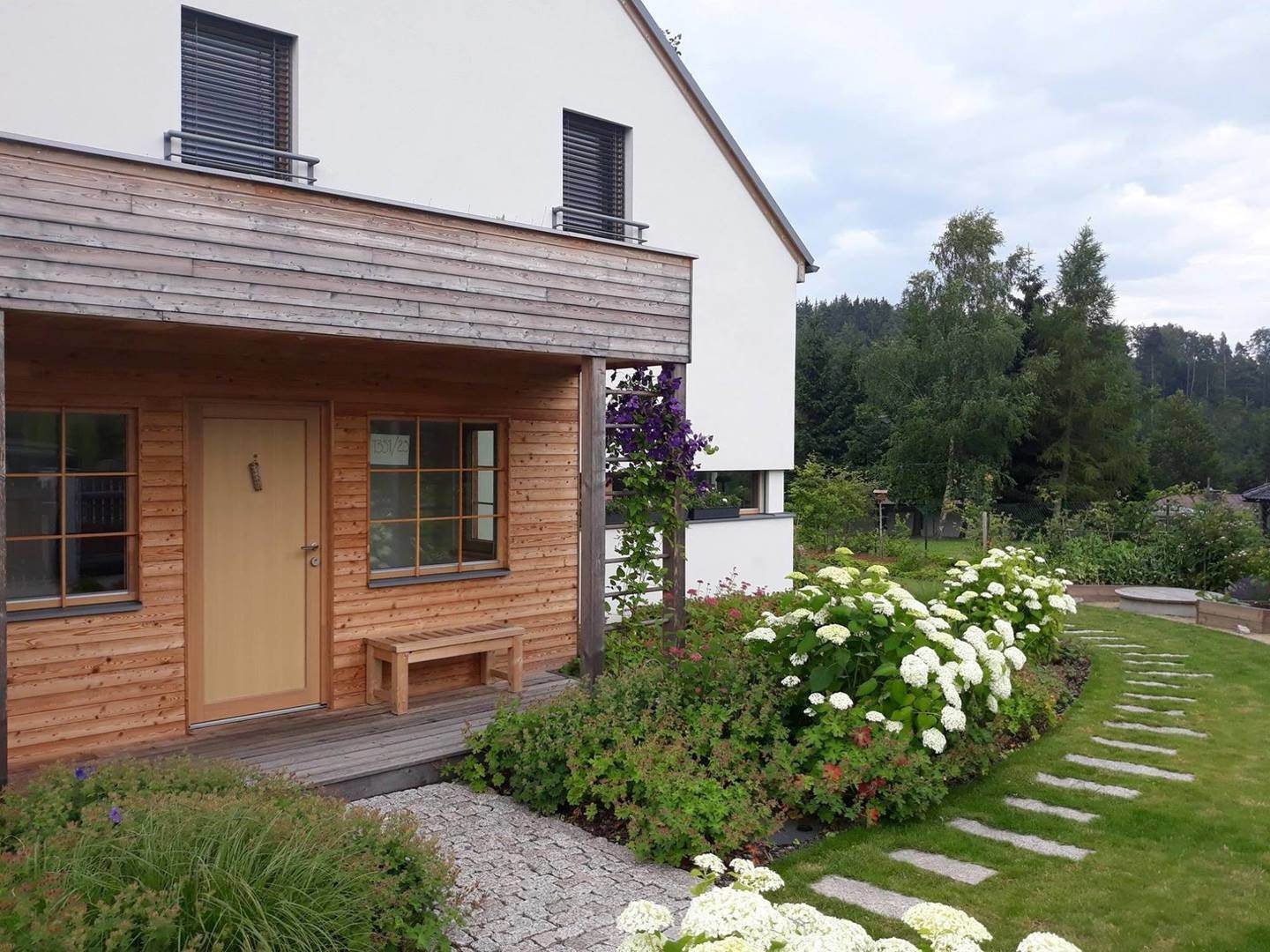 Japonská zahrada s dešťovým jezírkem