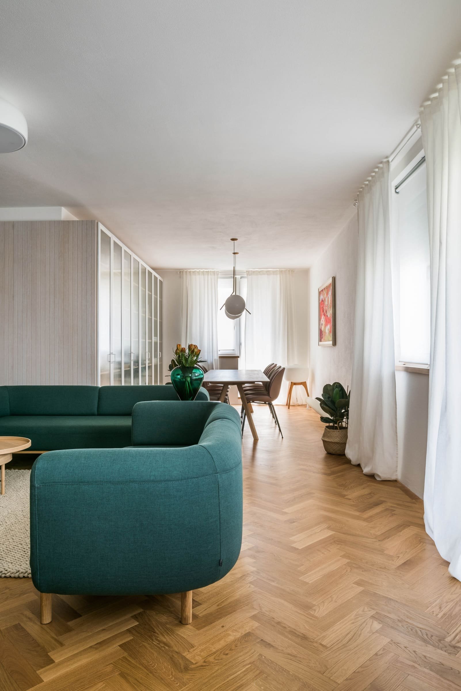 Komfortní byt v pastelových barvách