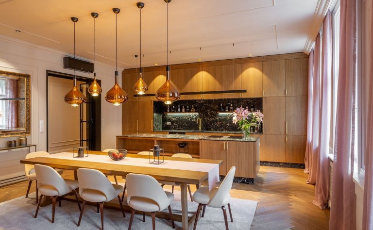 Luxusní glamour interiér