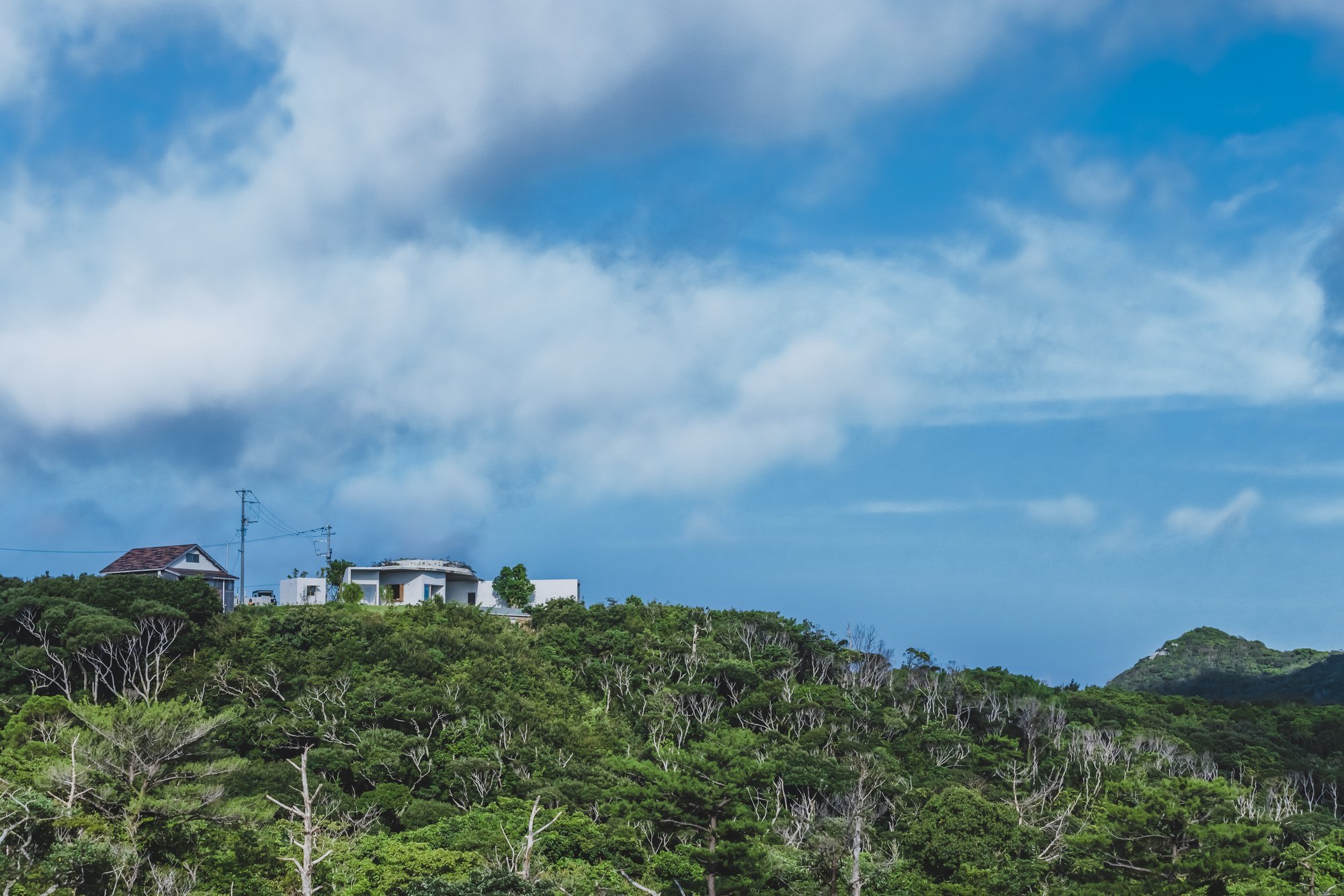 Moderní dům s výhledem na moře