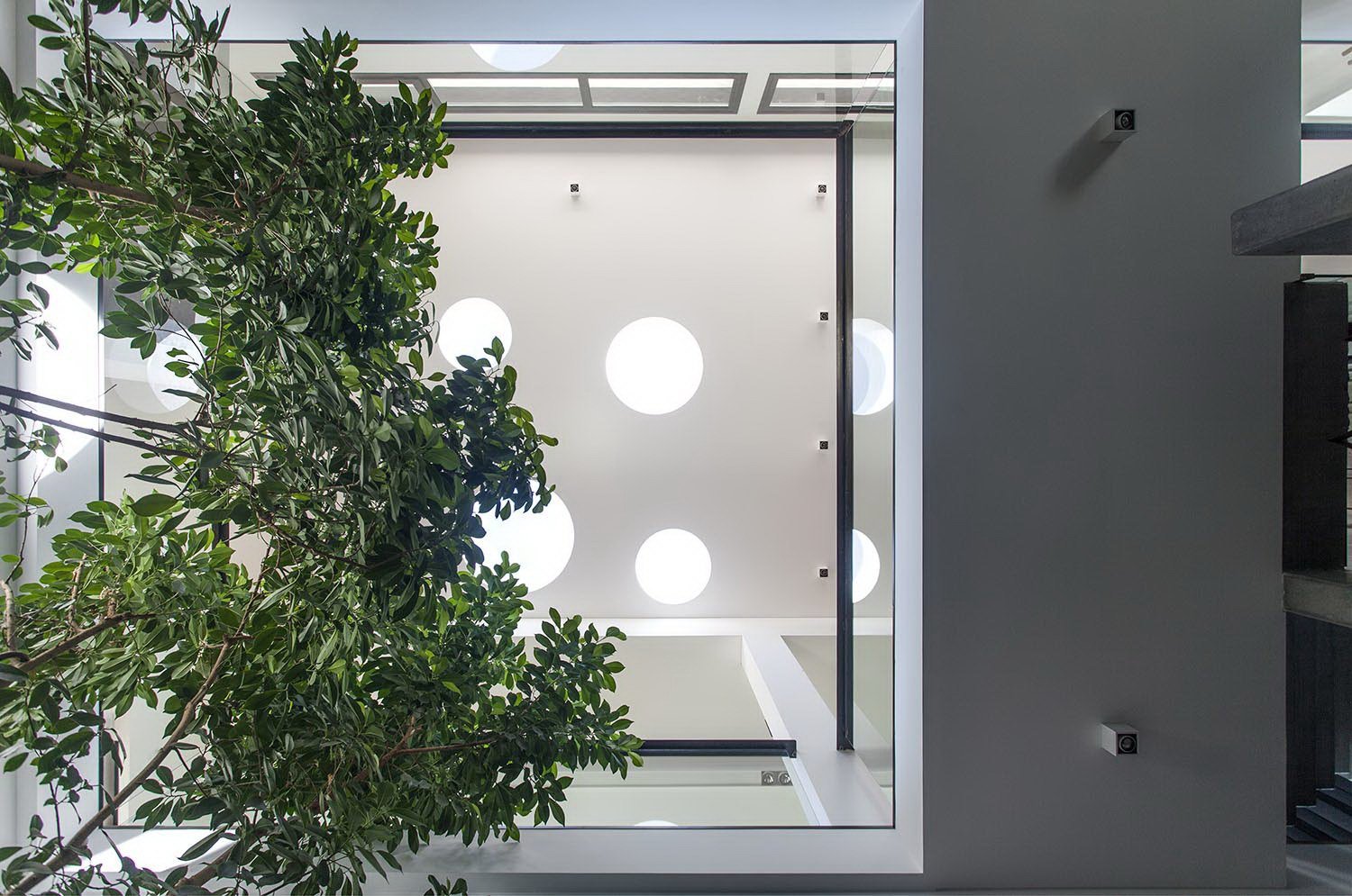 Moderní dům s výhledem na řeku