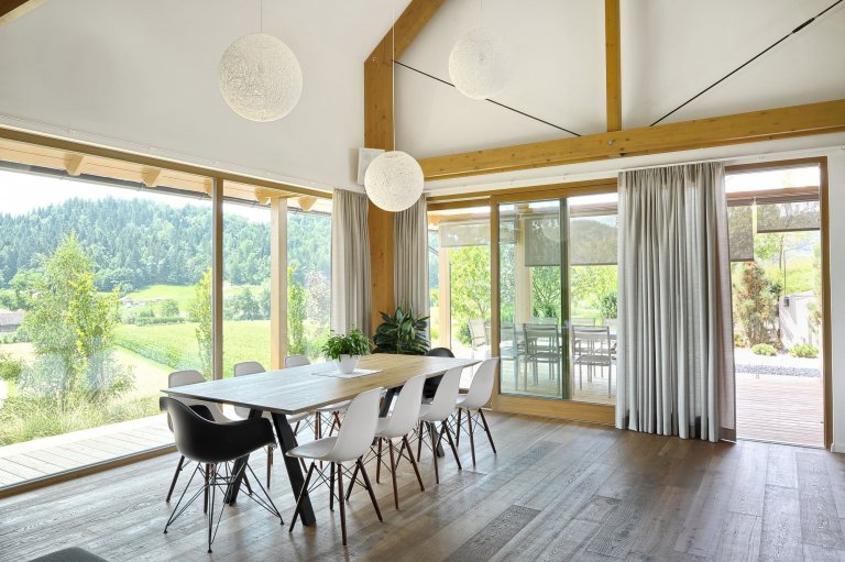 Moderní dům ve Slovinsku