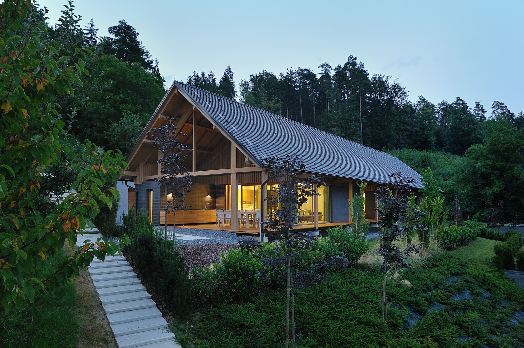 Moderní dům ve Slovinsku