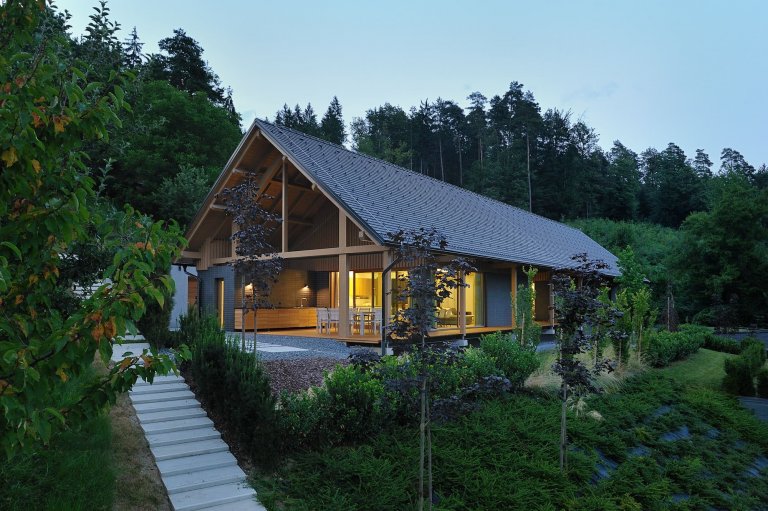 Moderní dům ve Slovinsku