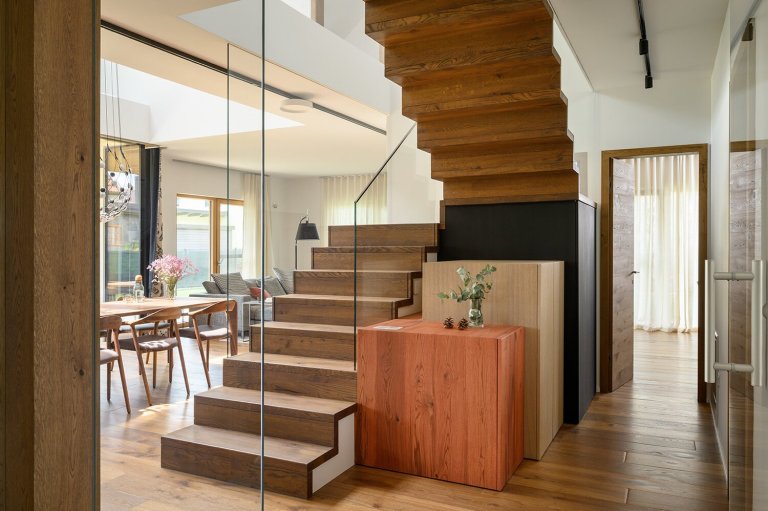 Moderní interiér domu ve Slovinsku