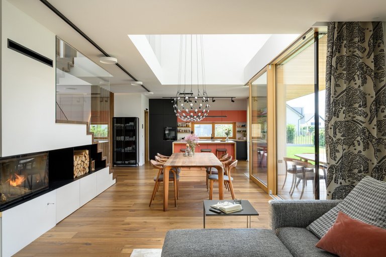 Moderní interiér domu ve Slovinsku