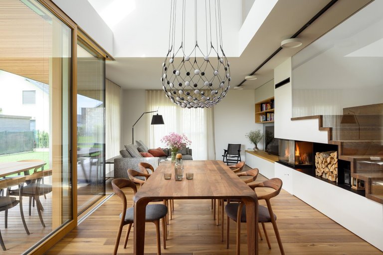 Moderní interiér domu ve Slovinsku