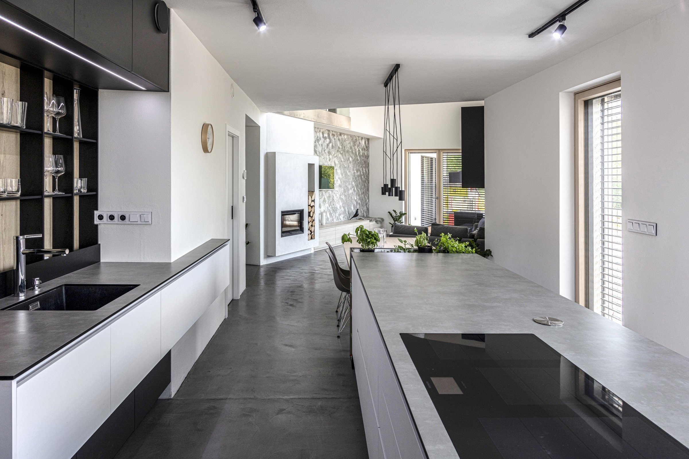 Moderní interiér pasivního domu na Moravě