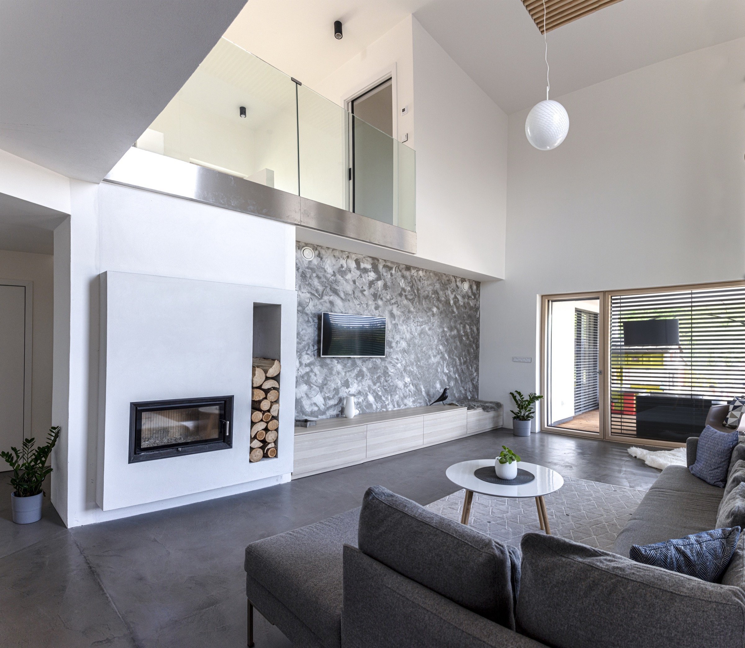 Moderní interiér pasivního domu na Moravě