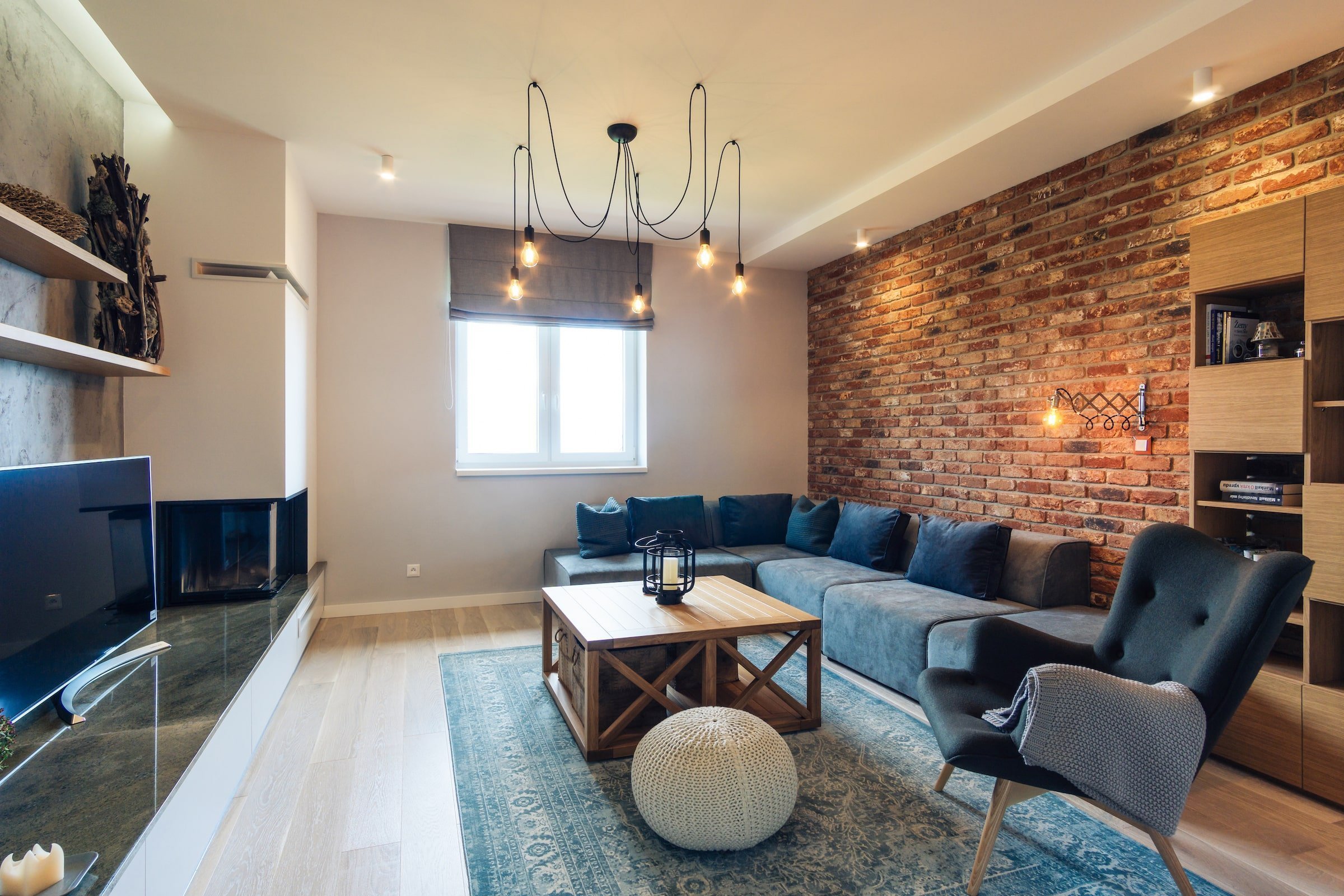 Moderní interiér s výhledem na Tatry