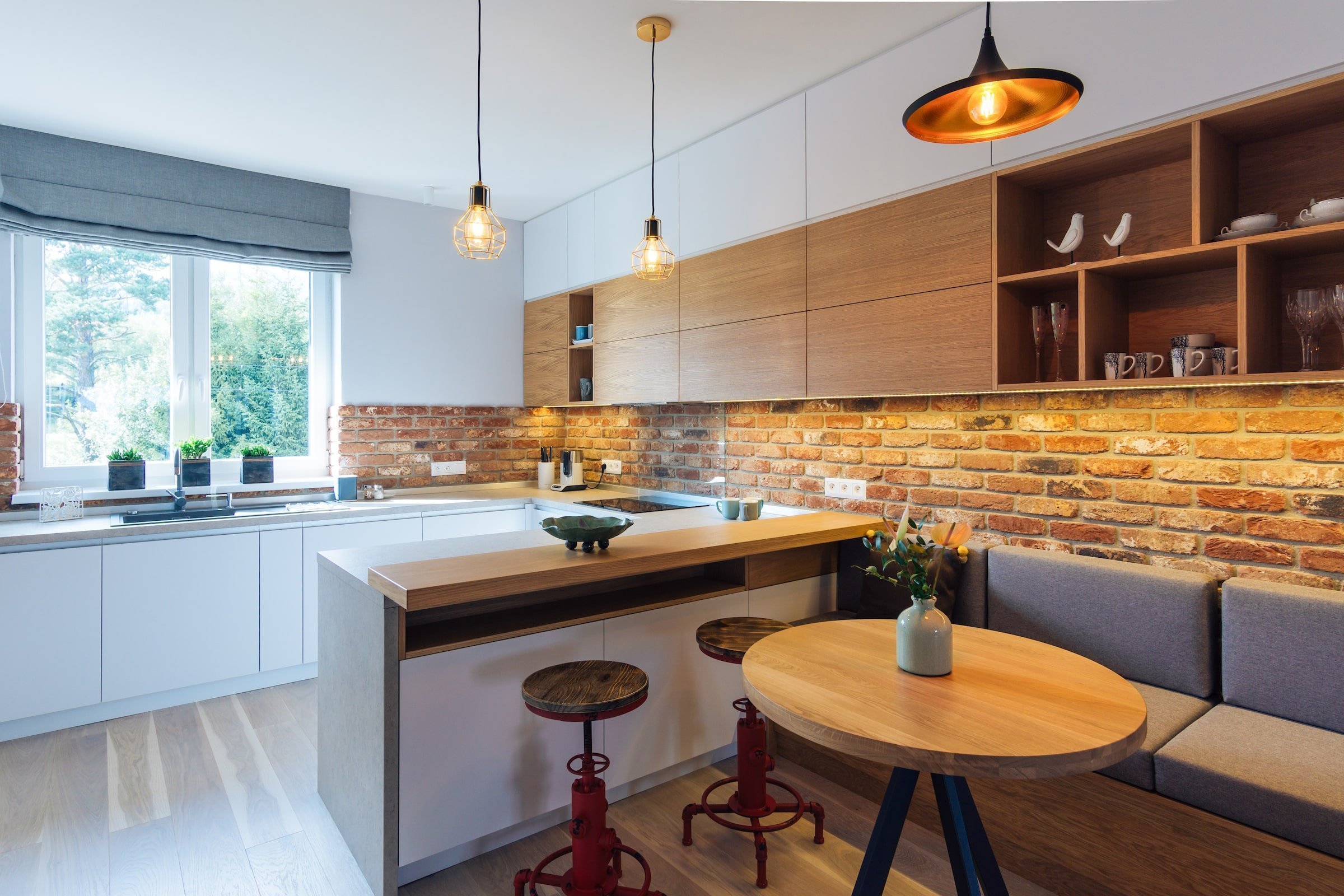 Moderní interiér s výhledem na Tatry