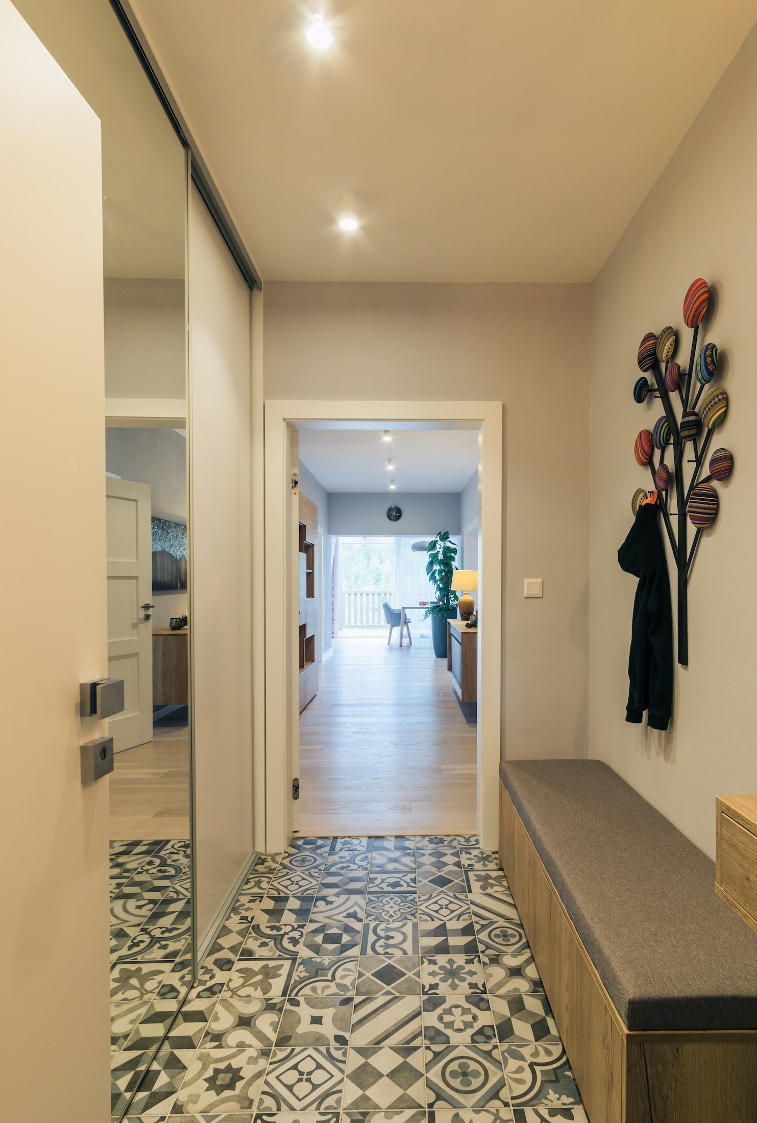 Moderní interiér s výhledem na Tatry