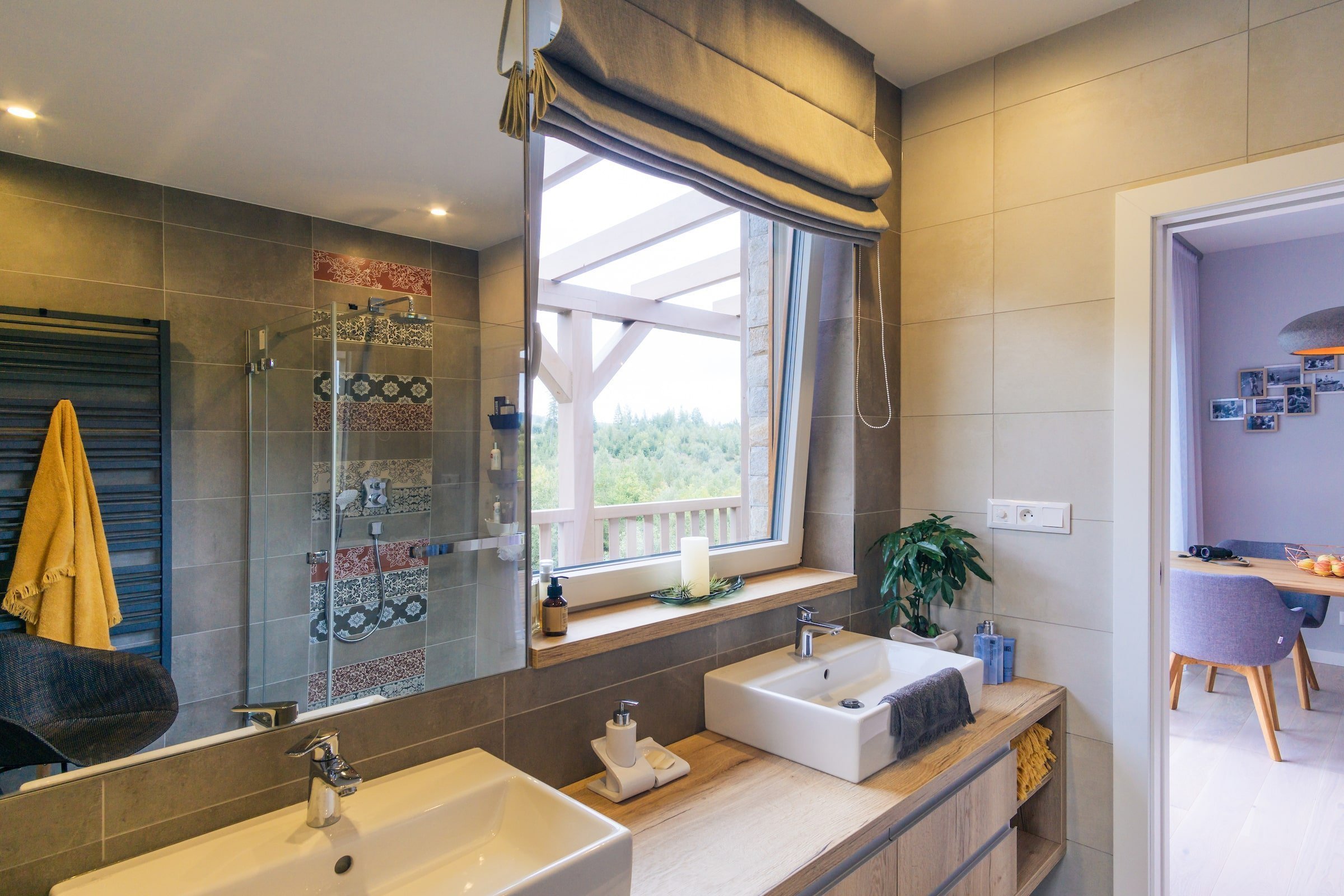 Moderní interiér s výhledem na Tatry