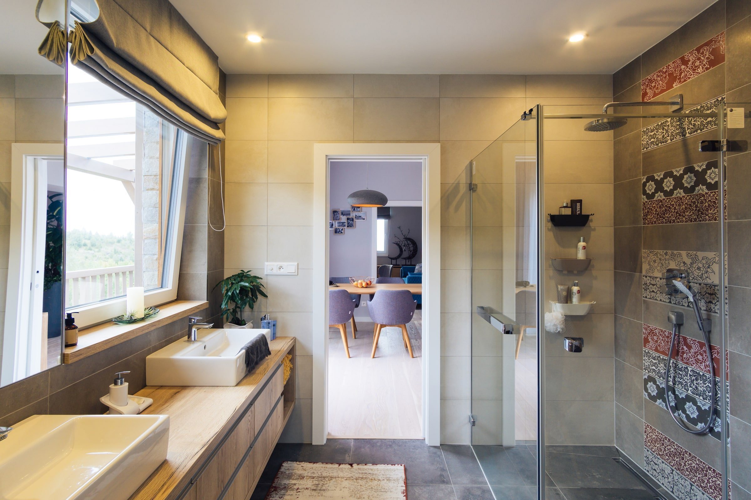 Moderní interiér s výhledem na Tatry