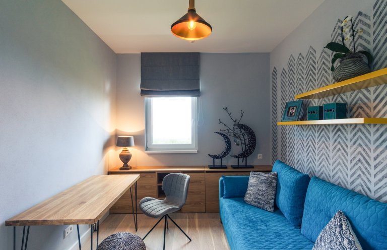 Moderní interiér s výhledem na Tatry