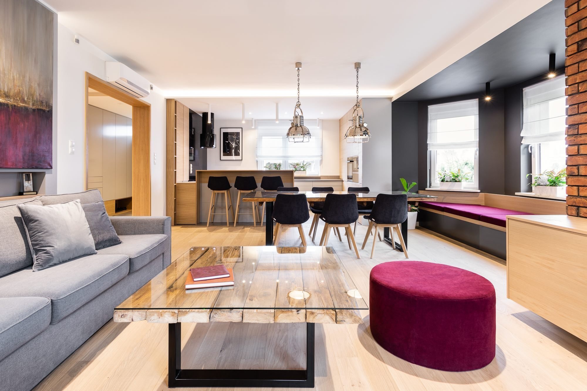 Moderní interiér v retro stylu