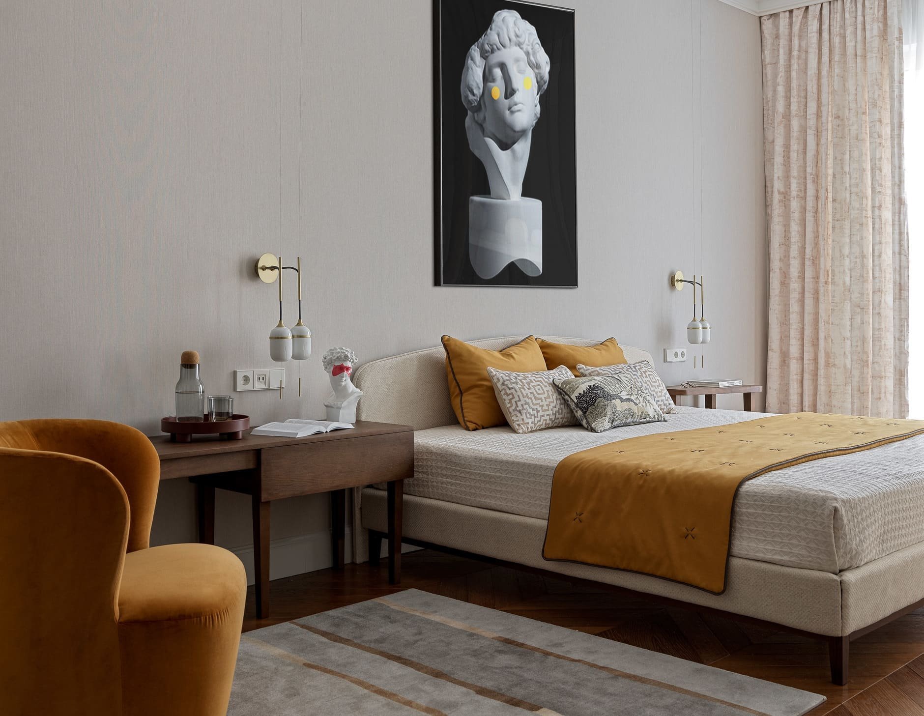 Moderní interiér ve stylu fusion