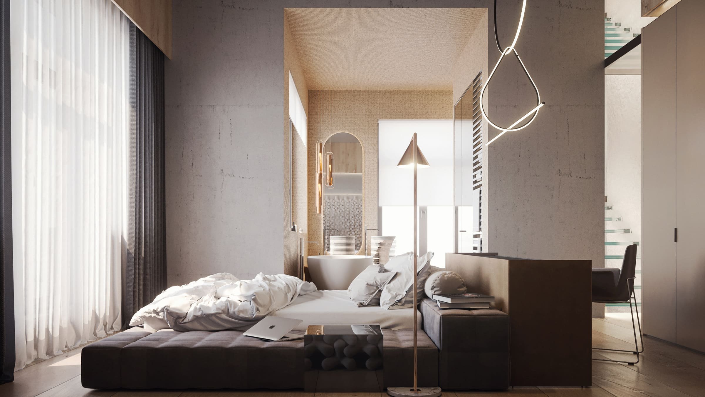 Moderní mezonet na čtyřech patrech