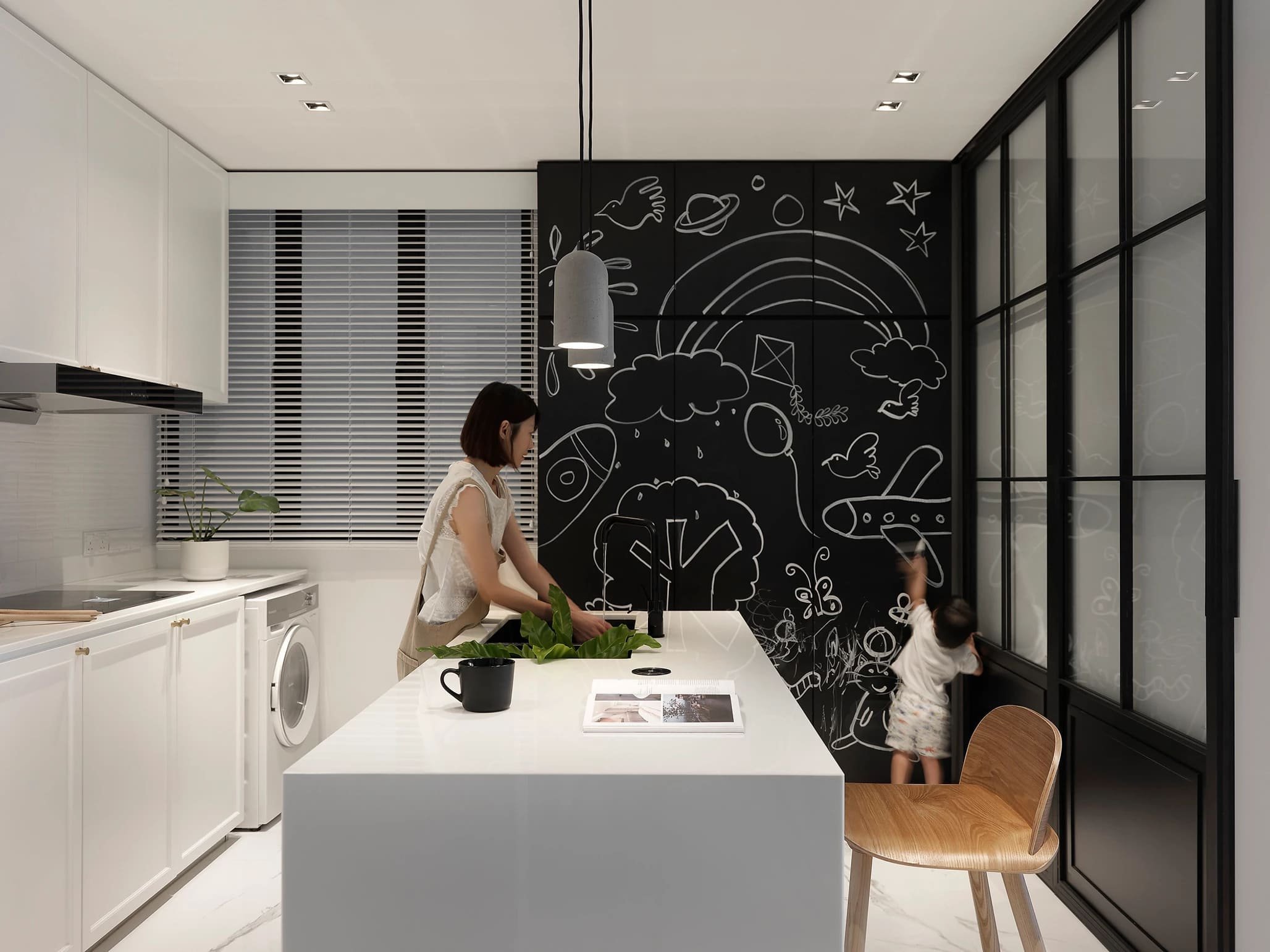 Moderní skandinávský interiér z Malajsie