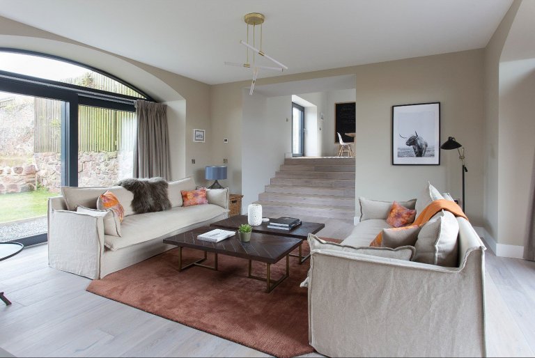 Moderní statek ve Skotsku