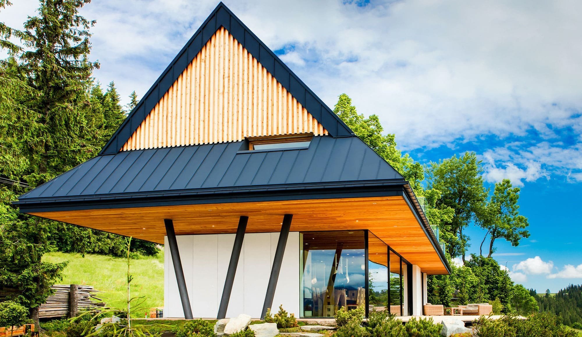 Nadčasová chata s úchvatným výhledem na polské Tatry