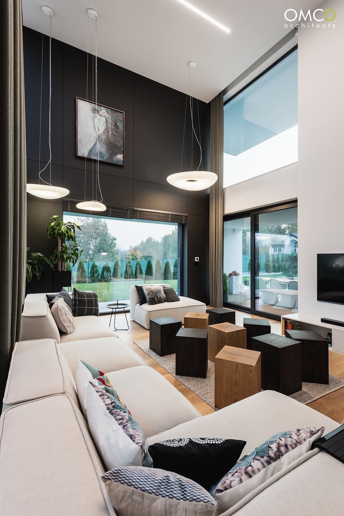 Nadčasový interiér domu v Lublinu