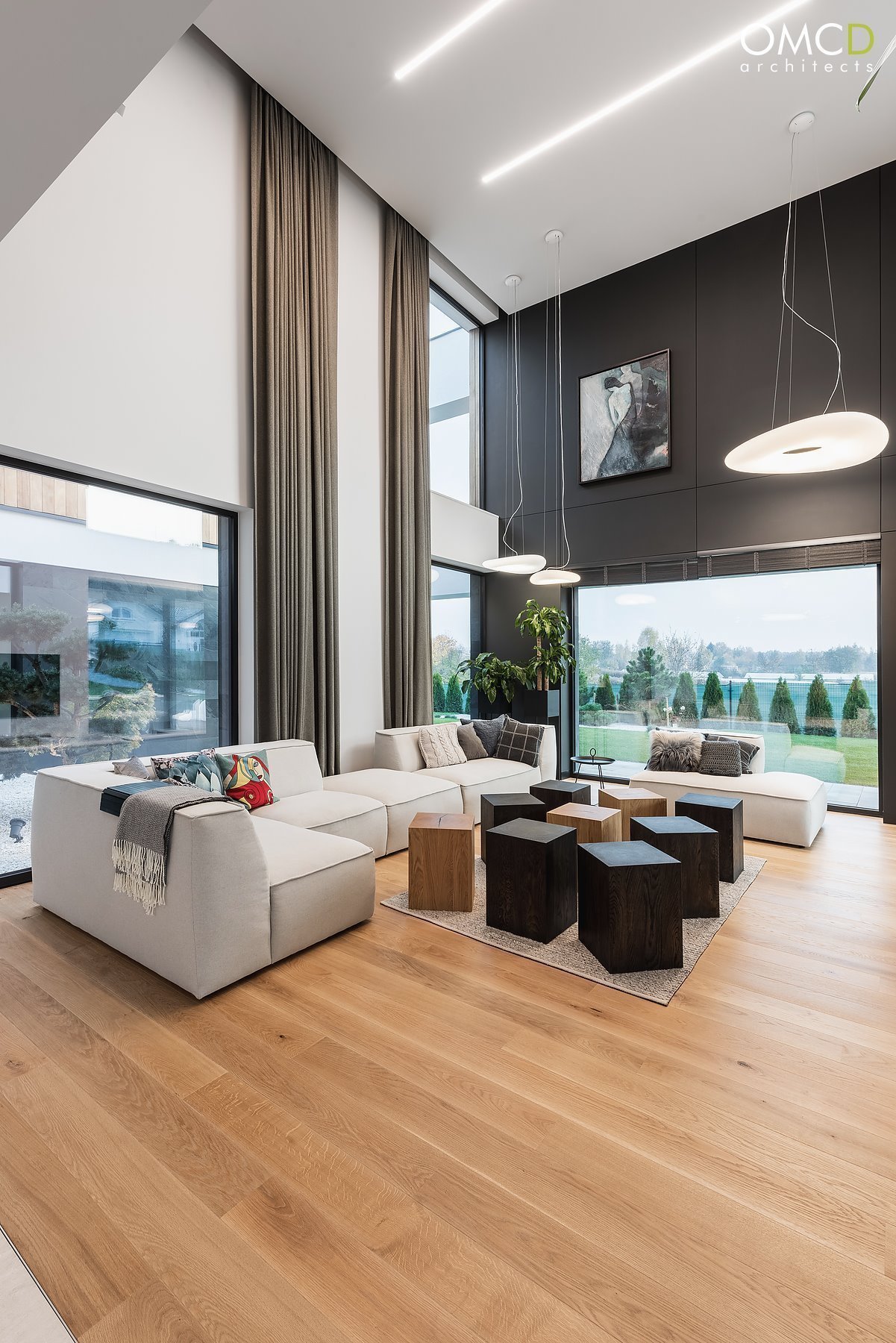 Nadčasový interiér domu v Lublinu