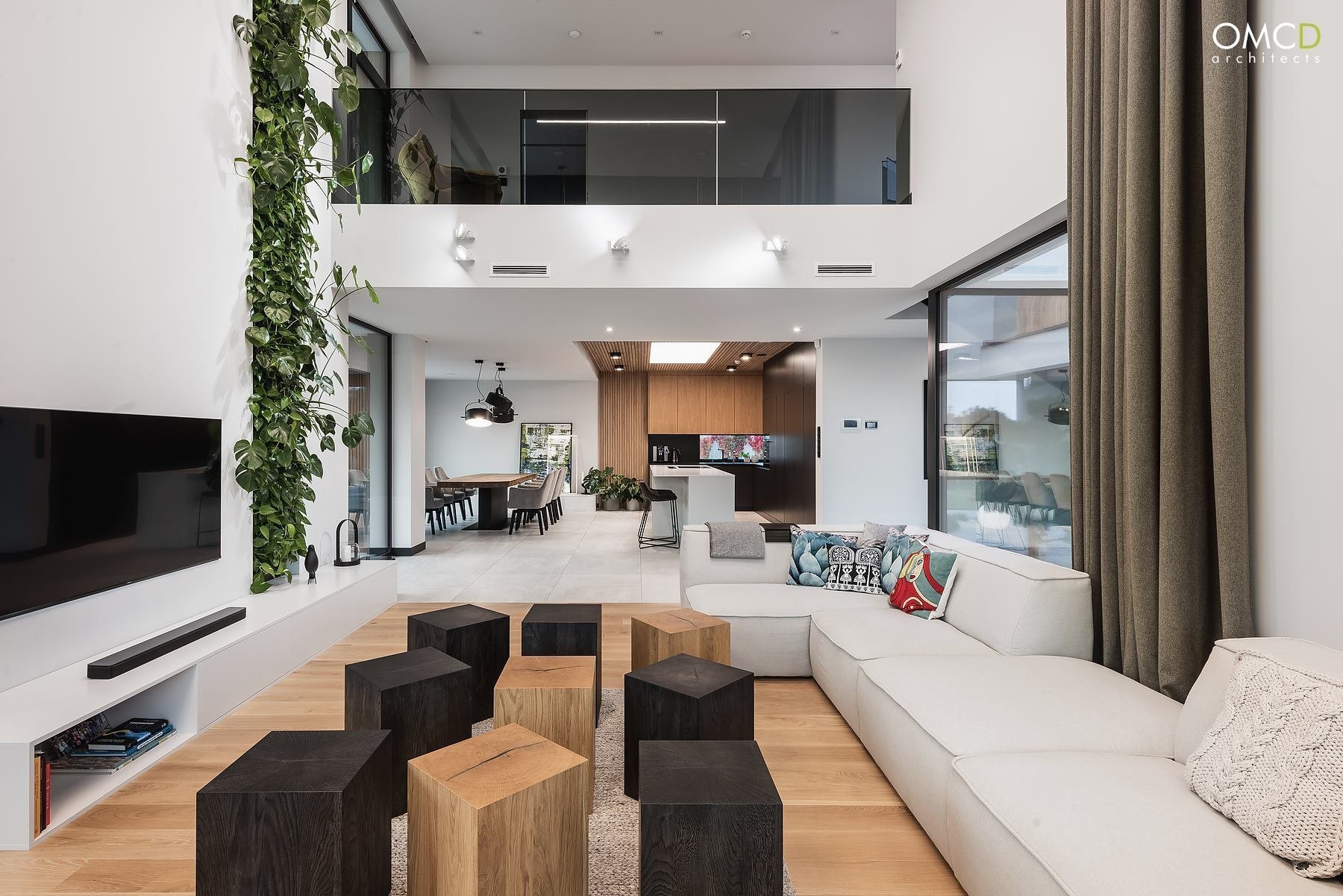 Nadčasový interiér domu v Lublinu