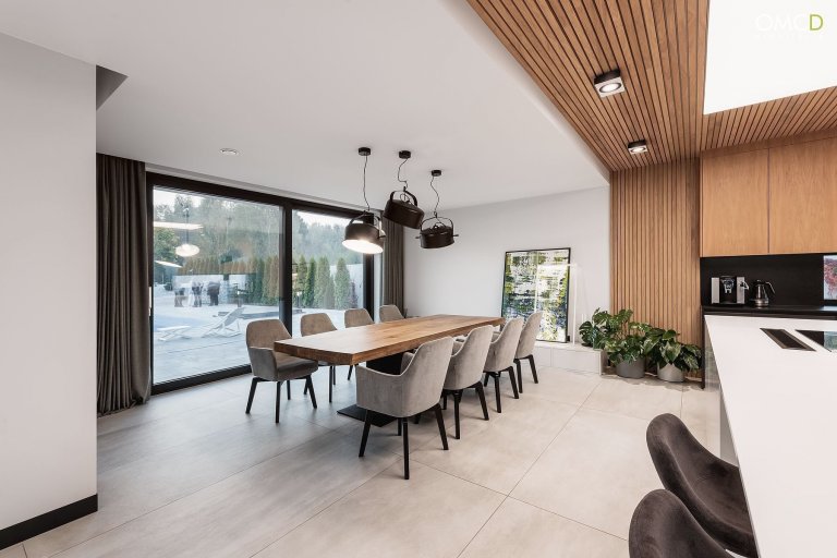 Nadčasový interiér domu v Lublinu