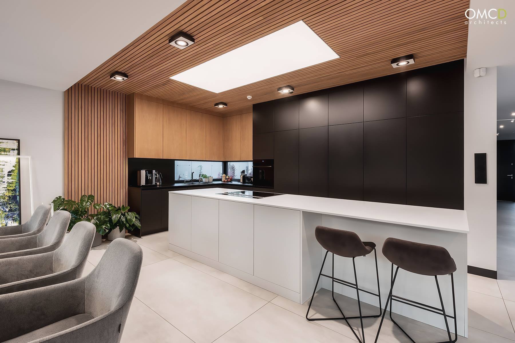 Nadčasový interiér domu v Lublinu