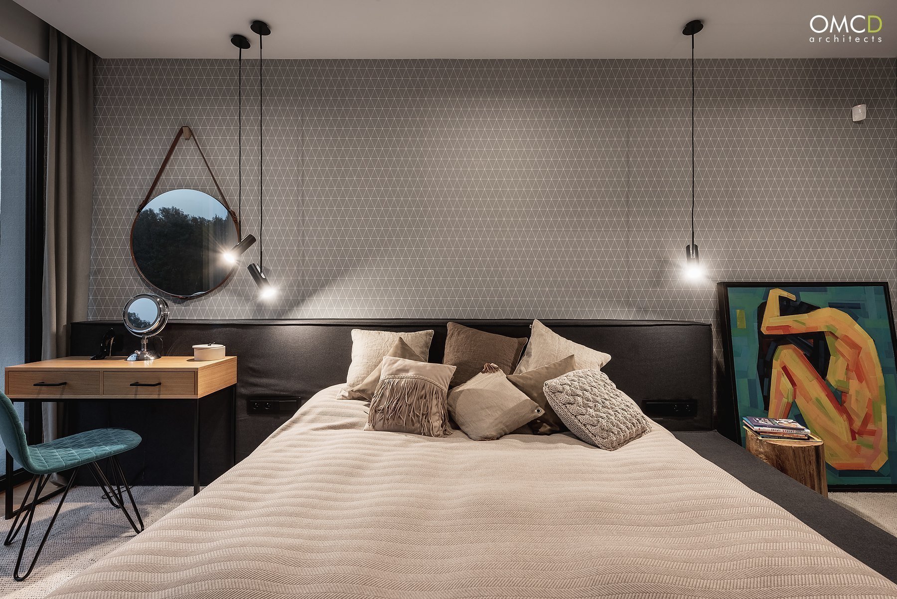 Nadčasový interiér domu v Lublinu