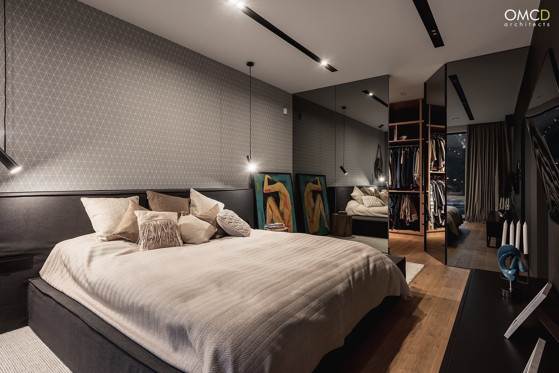 Nadčasový interiér domu v Lublinu